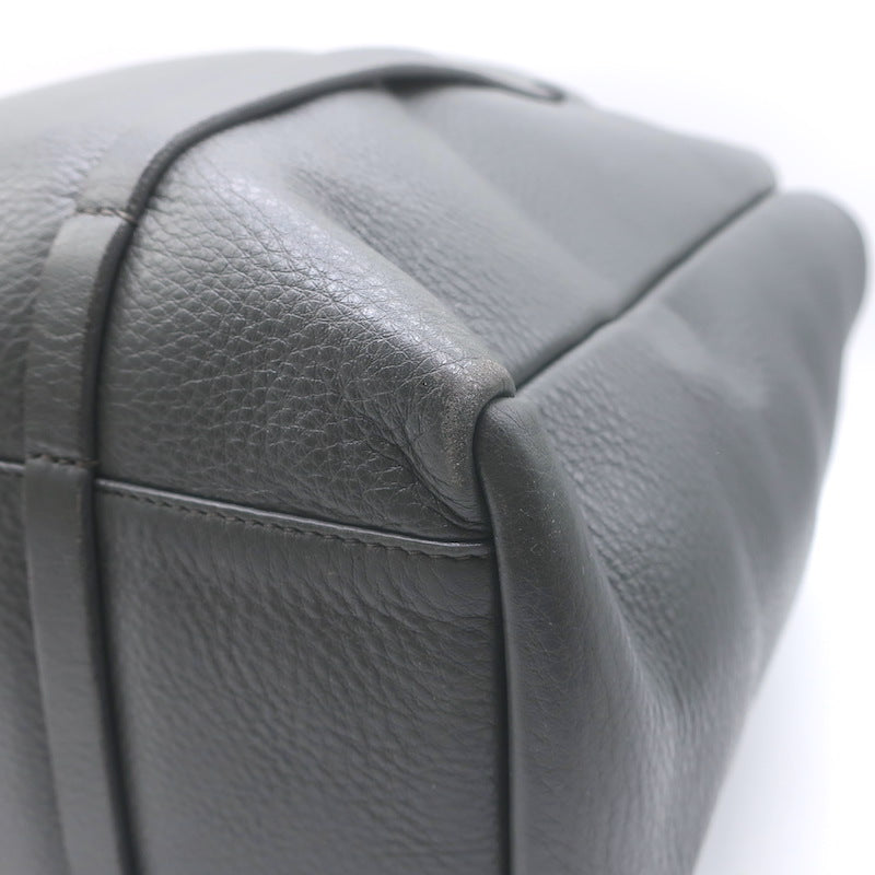 Balenciaga Small Everyday Tote Gray &amp; Blue Grained Leather Shoulder Bag