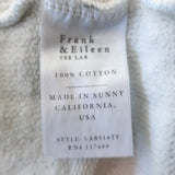 Frank & Eileen Ribbed Pullover Sweatshirt Archie Blue Melange Size Medium