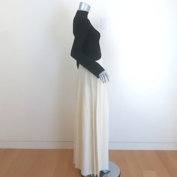 Solid &amp; Striped The Soglio Colorblock Maxi Dress Black/Ecru Size Extra Small NEW