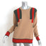 Madeleine Thompson Soncion Striped Cashmere Sweater Camel Size Large