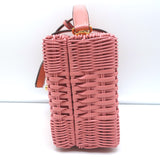 Mark Cross x HVN Harley Rattan Bag Light Pink Small Crossbody