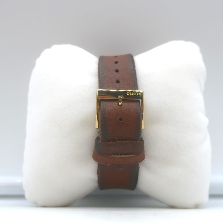 Gucci Le Marche des Merveilles Bee Watch Brown Leather Strap