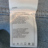 Chanel 23A Sequined Denim Jacket Blue Cotton Size 38 NEW