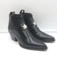 Christian Dior L.A. Ankle Boots Black Leather Size 36.5 Western Booties