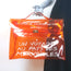 Hermes Souvenir De L'Exposition Vinyl Kelly Bag Transparent Orange