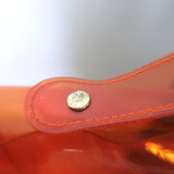 Hermes Souvenir De L'Exposition Vinyl Kelly Bag Transparent Orange