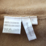 Madeleine Thompson Soncion Striped Cashmere Sweater Camel Size Large