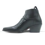 Christian Dior L.A. Ankle Boots Black Leather Size 36.5 Western Booties