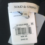Solid & Striped The Soglio Colorblock Maxi Dress Black/Ecru Size Extra Small NEW
