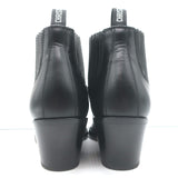 Christian Dior L.A. Ankle Boots Black Leather Size 36.5 Western Booties
