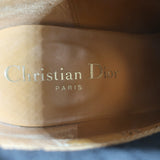 Christian Dior L.A. Ankle Boots Black Leather Size 36.5 Western Booties