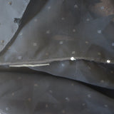 Saint Laurent Star Print Sleeveless Top Black Velvet Burnout Chiffon Size 38