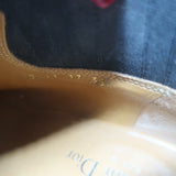 Christian Dior L.A. Ankle Boots Black Leather Size 36.5 Western Booties