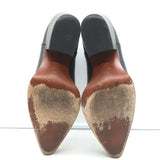 Christian Dior L.A. Ankle Boots Black Leather Size 36.5 Western Booties