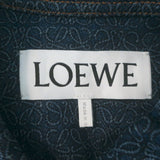 Loewe Anagram Workwear Denim Jacket Dark Blue Stretch Cotton Size 36