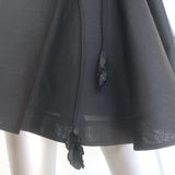 Zimmermann Luminosity Lift Off Flower Mini Dress Black Linen-Silk Size 0P NEW