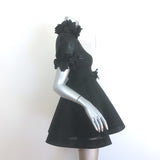 Zimmermann Luminosity Lift Off Flower Mini Dress Black Linen-Silk Size 0P NEW