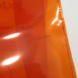 Hermes Souvenir De L'Exposition Vinyl Kelly Bag Transparent Orange