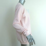 FREECITY Purecolor Pocket Raglan Sweatshirt Light Pink Cotton Size Medium