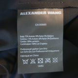 Alexander Wang Grommet-Embellished Twist-Back Mini Dress Black Jersey Size 4