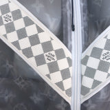 Louis Vuitton Monogram Organza Track Jacket Gray Size Small Unisex NEW