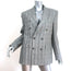 WARDROBE.NYC Double Breasted Blazer Gray Virgin Wool Check Size Small