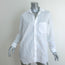 Frank & Eileen Joedy Shirt White Crinkle Cotton Size Medium Long Sleeve Top