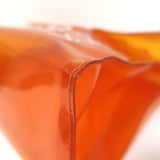 Hermes Souvenir De L'Exposition Vinyl Kelly Bag Transparent Orange