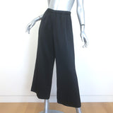Jenni Kayne Demi Wide Leg Pants Black Satin Size Extra Small