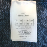 Christian Dior Intarsia Knit Sweater Vest Blue Wool-Cashmere Size US 6