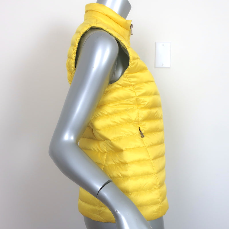 Bogner Down Puffer Vest Yellow Size Extra Small