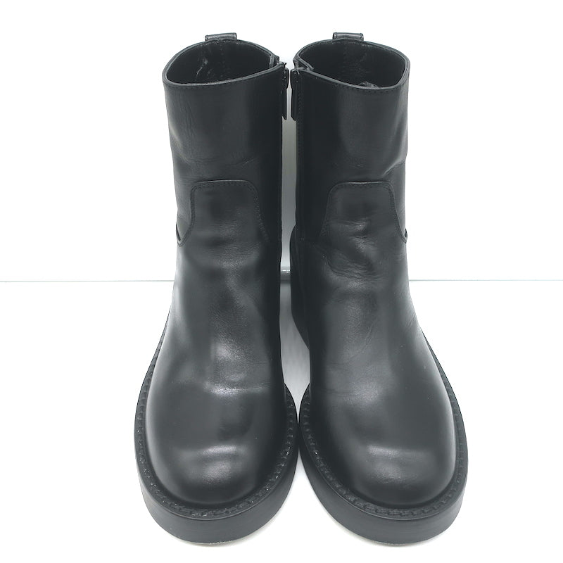 Ann Demeulemeester Noor Ankle Boots Black Leather Size 36.5
