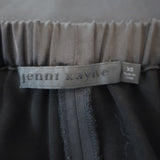 Jenni Kayne Demi Wide Leg Pants Black Satin Size Extra Small