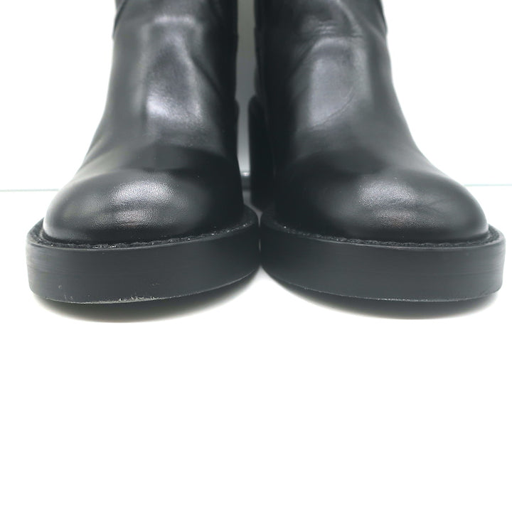 Ann Demeulemeester Noor Ankle Boots Black Leather Size 36.5
