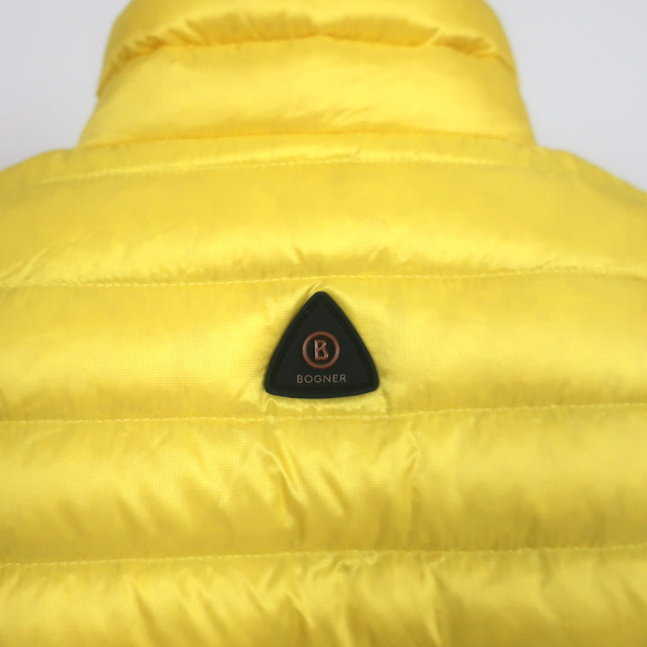 Bogner Down Puffer Vest Yellow Size Extra Small