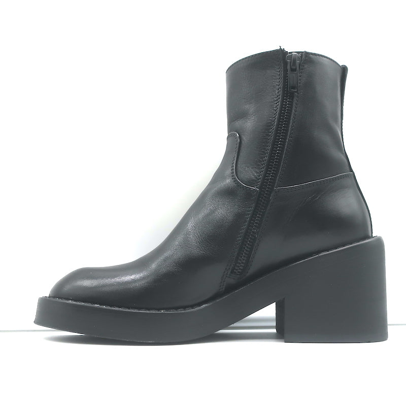 Ann Demeulemeester Noor Ankle Boots Black Leather Size 36.5