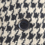 ANINE BING Kaia Blazer Beige/Black Houndstooth Size Small Oversize Jacket