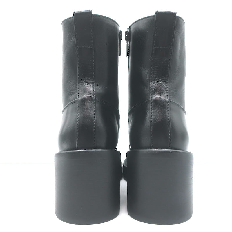 Ann Demeulemeester Noor Ankle Boots Black Leather Size 36.5