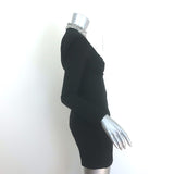 BCBGMAXAZRIA Crystal & Pearl-Embellished Cutout Mini Dress Black Size 2 NEW