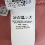 JW Anderson Belted Colorblock Shirt Dress Beige & Pink Cotton Size US 8 NEW