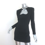 BCBGMAXAZRIA Crystal & Pearl-Embellished Cutout Mini Dress Black Size 2 NEW