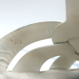 Saint Laurent Tribute Platform Espadrille Wedge Sandals White Leather Size 35.5