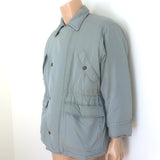 Vintage Christian Dior Monsieur Puffer Jacket Gray Blue Size Medium