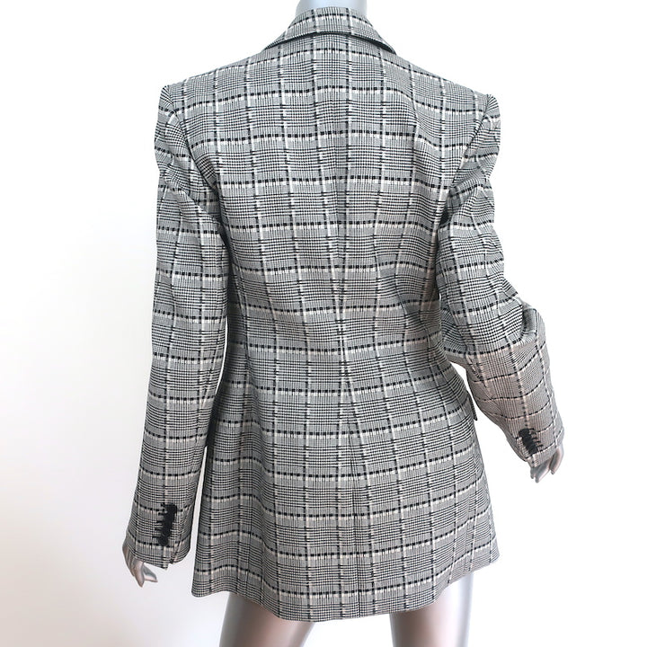 WARDROBE.NYC Contour Blazer Black/White Checked Stretch Wool Size Small