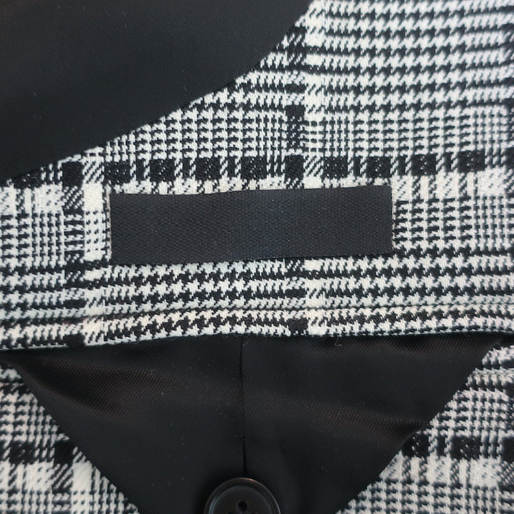 WARDROBE.NYC Contour Blazer Black/White Checked Stretch Wool Size Small
