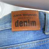 Junya Watanabe Comme des Garcons Patchwork Distressed Jeans Blue