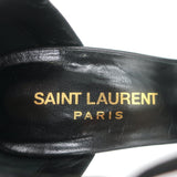 Saint Laurent Candy Double Knot Studded Platform Sandals Black Leather Size 35.5