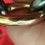 Grazia and Marica Vozza Mother of Pearl Pendant Chain Link Necklace