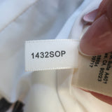 L'Agence Kenzie Double Breasted Blazer White/Gray Safari Scenic Print Size 8