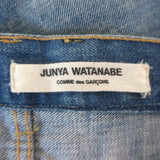 Junya Watanabe Comme des Garcons Patchwork Distressed Jeans Blue